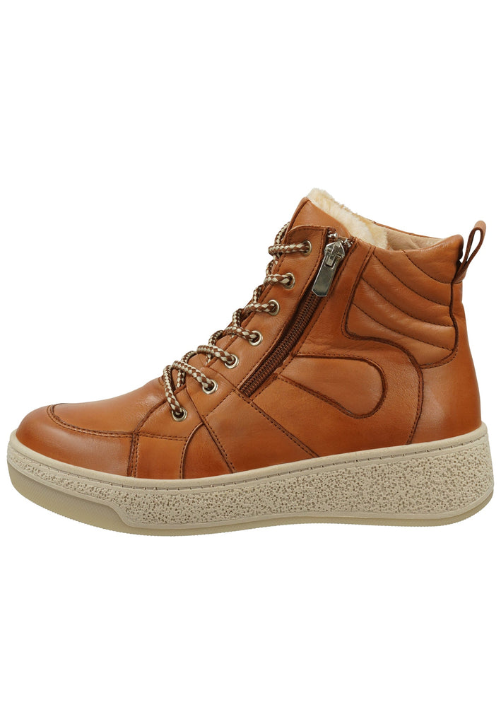 Hush Puppies Stiefelette Leder Cognac Warmfutter - surf4shoes