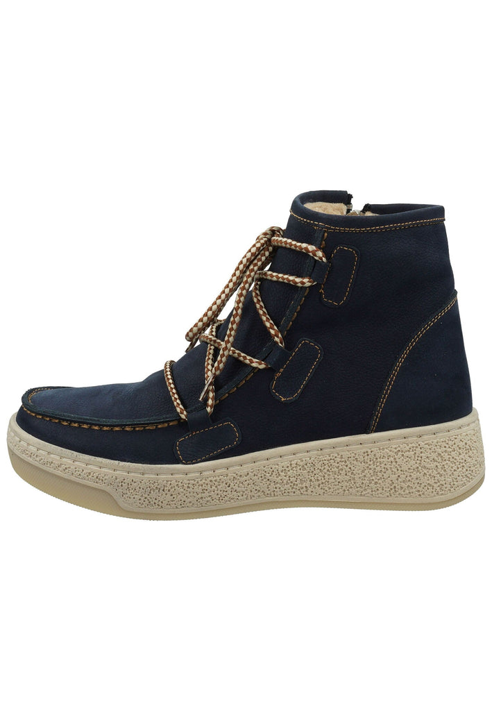 Hush Puppies Stiefelette Leder Navy Warmfutter - surf4shoes