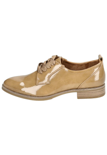 Tamaris Halbschuhe Lederimitat Camel - surf4shoes