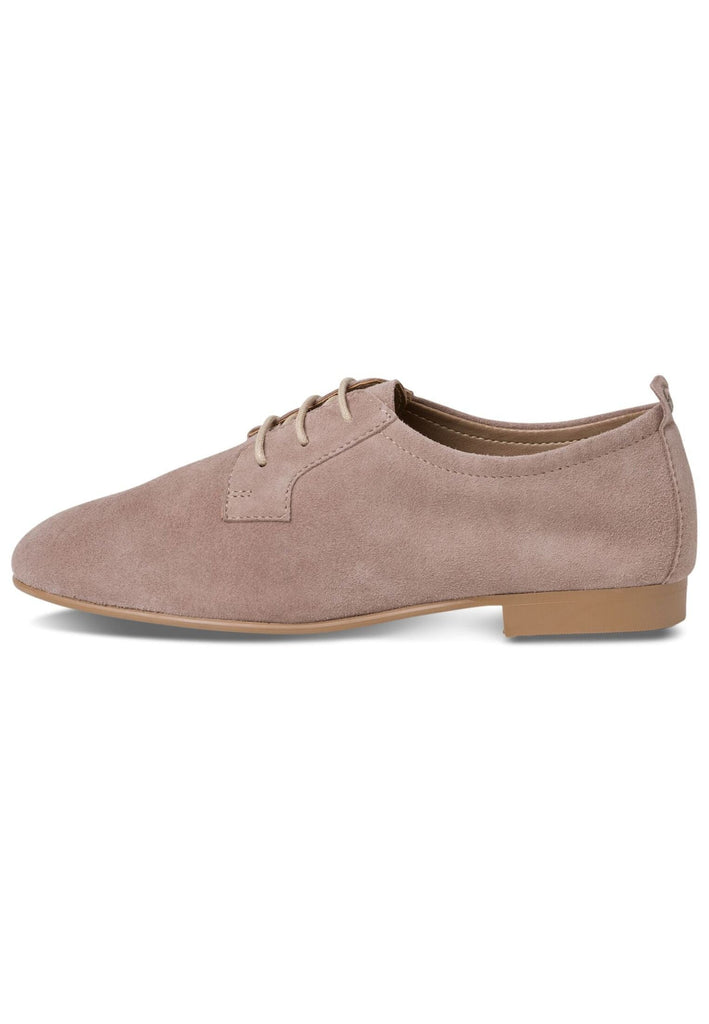 Tamaris Halbschuhe Veloursleder Taupe - surf4shoes
