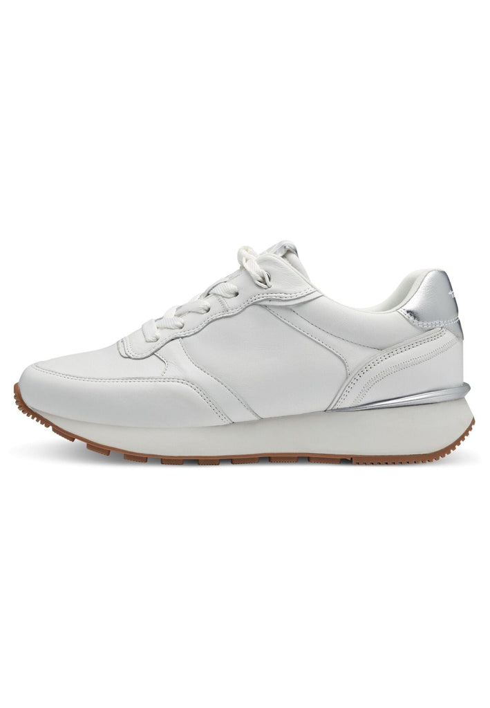 Tamaris Sneaker Leder/Textil Weiß - surf4shoes