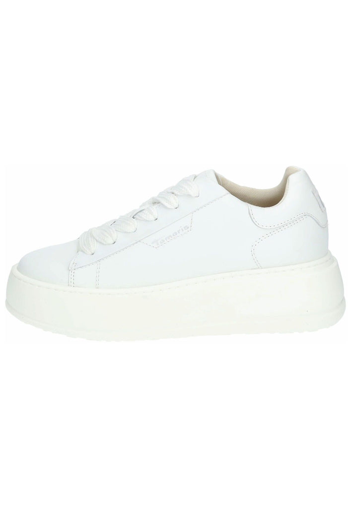Tamaris Sneaker Leder/Synthetik Weiß - surf4shoes
