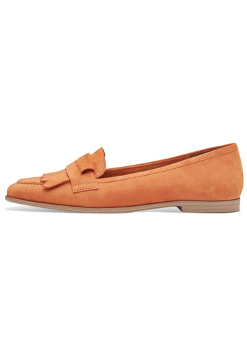 Tamaris Slipper Veloursleder Orange - surf4shoes