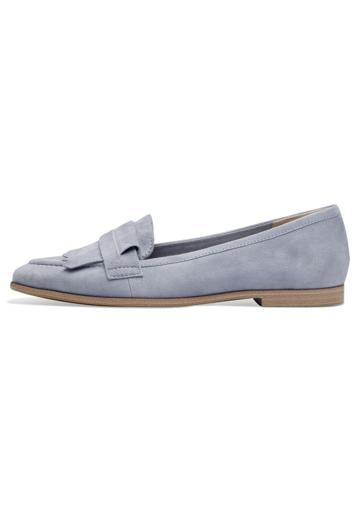 Tamaris Slipper Veloursleder Hellblau - surf4shoes