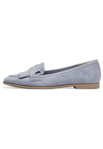 Tamaris Slipper Veloursleder Hellblau - surf4shoes