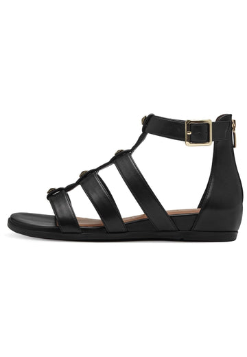 Tamaris Sandalen Lederimitat Schwarz - surf4shoes