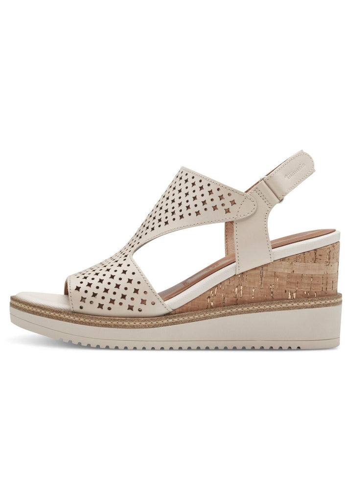 Tamaris Sandalen Leder Ivory - surf4shoes