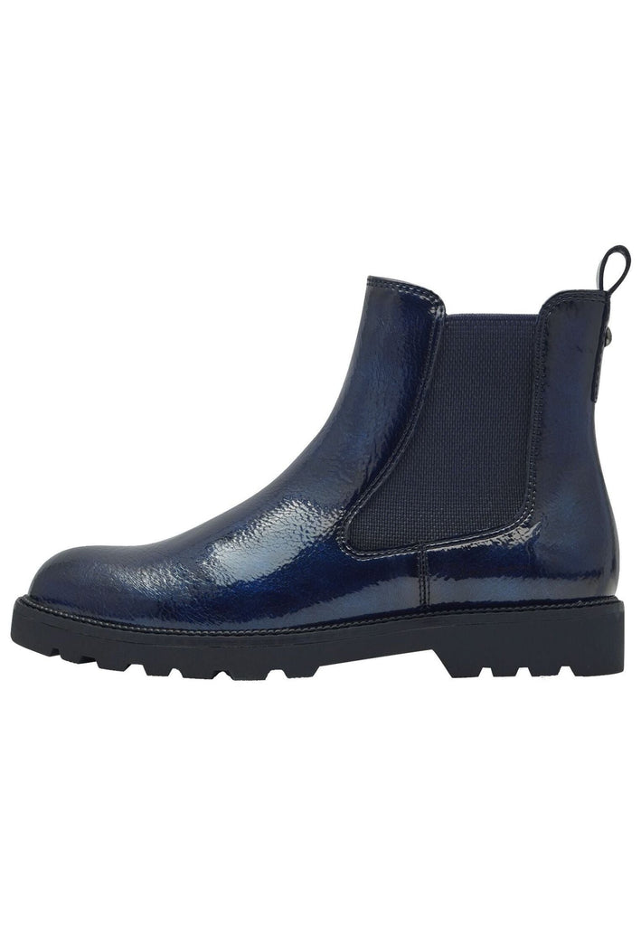 Tamaris Stiefelette Lederimitat/Textil Navy - surf4shoes