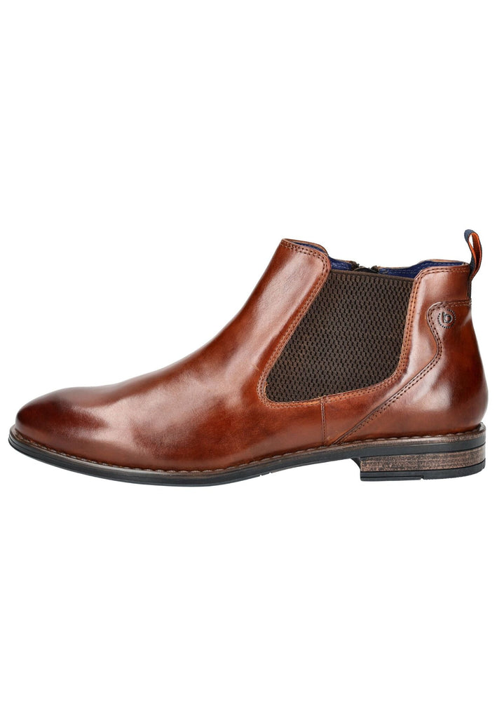 Bugatti Stiefelette Leder/Textil Cognac - surf4shoes