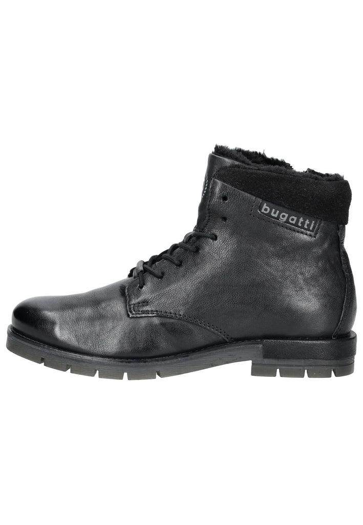 Bugatti Stiefelette Leder Schwarz Warmfutter - surf4shoes