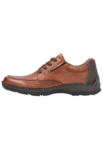 Rieker Halbschuhe Glattleder Braun - surf4shoes