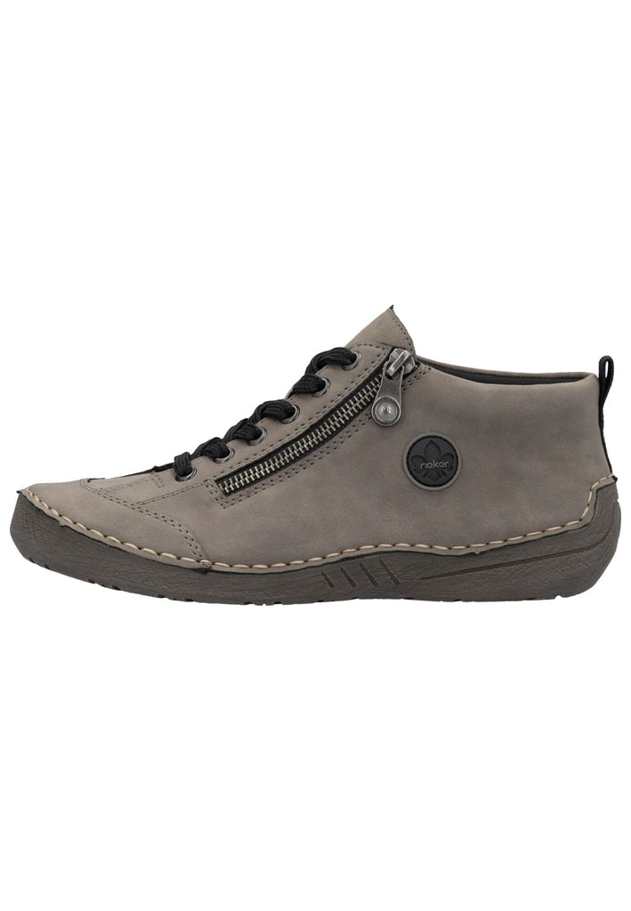 Rieker Sneaker Lederimitat Grau - surf4shoes