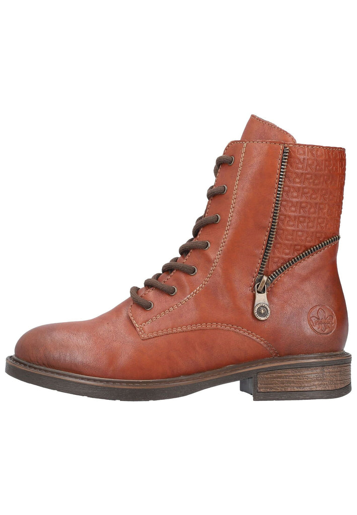 Rieker Stiefelette Lederimitat Brandy - surf4shoes