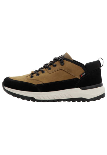 Rieker Sneaker Leder Schwarz/Braun - surf4shoes