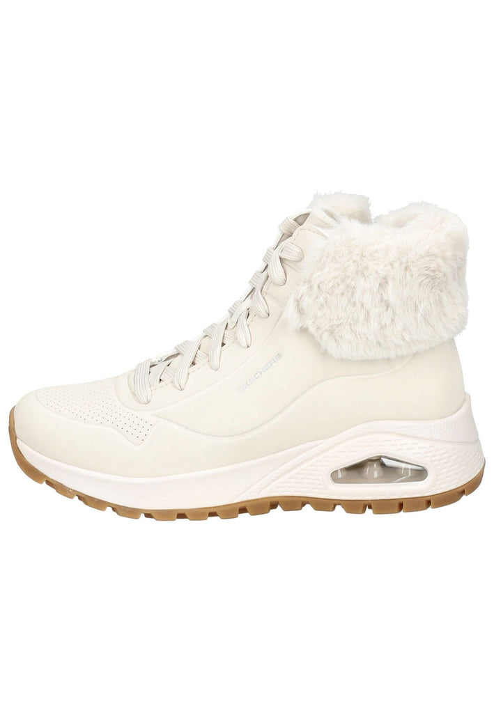 Skechers Stiefelette Lederimitat/Textil Weiß Warmfutter - surf4shoes