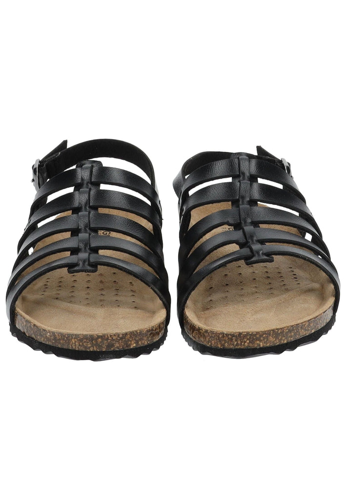 Geox Sandalen Lederimitat Schwarz - surf4shoes
