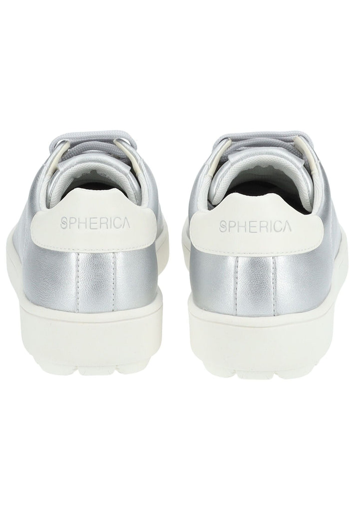 Geox Sneaker Lederimitat Silber/Weiß - surf4shoes