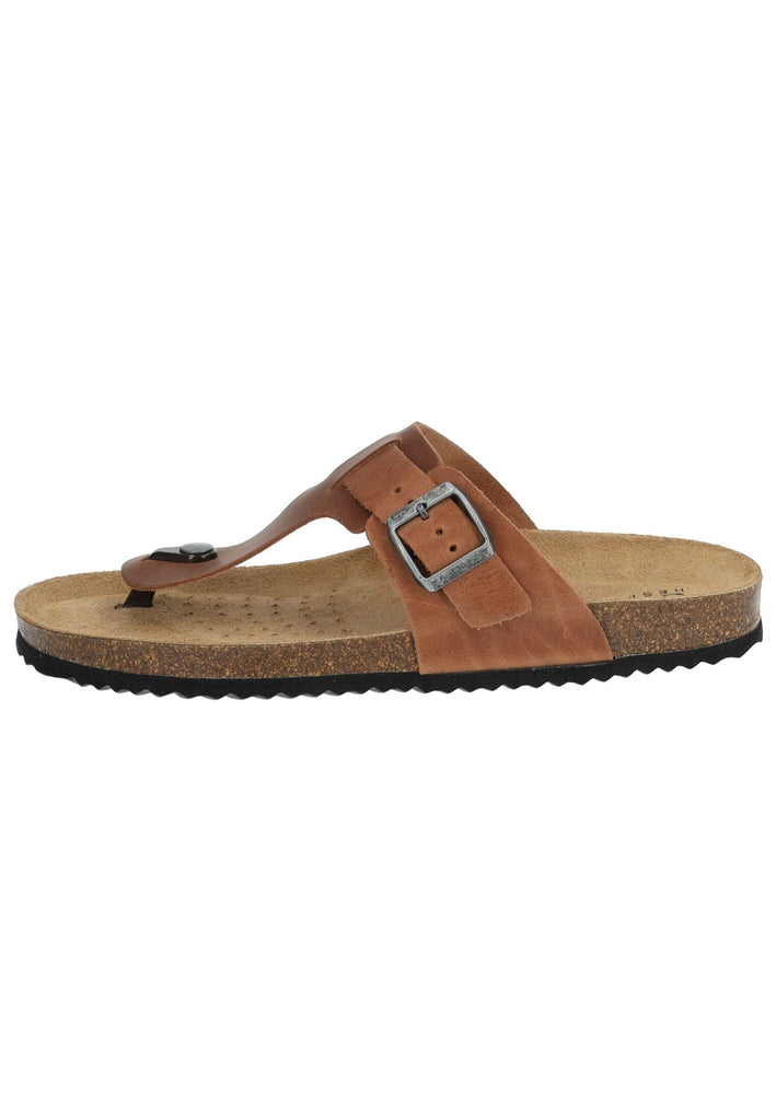 Geox Zehensteg Nappaleder Hellbraun - surf4shoes