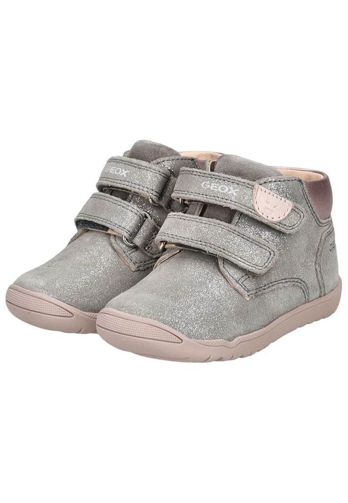 Geox Halbschuhe Leder/Synthetik Grau/Rosa - surf4shoes