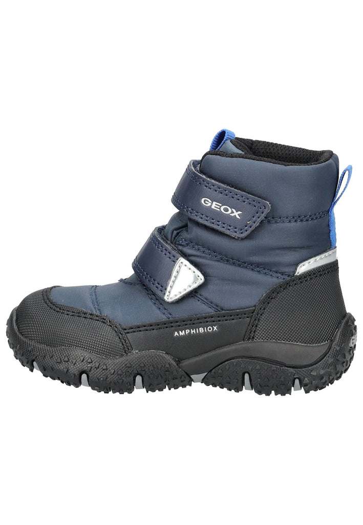 Geox Stiefelette Lederimitat/Nylon Navy Warmfutter - surf4shoes