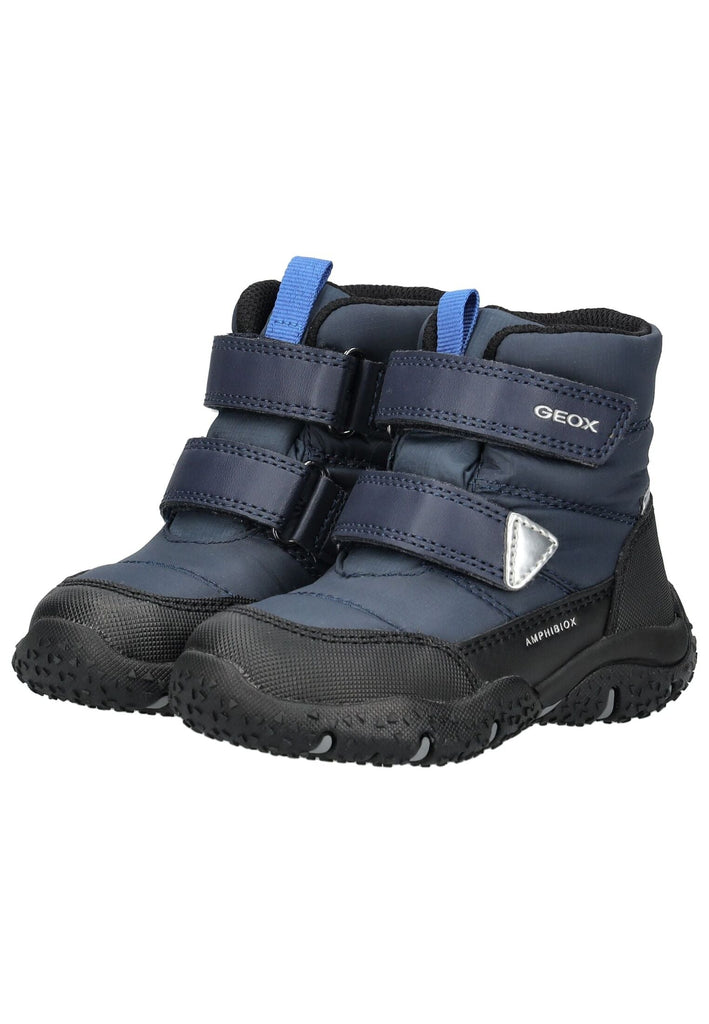 Geox Stiefelette Lederimitat/Nylon Navy Warmfutter - surf4shoes