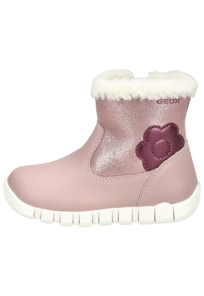 Geox Stiefelette Lederimitat Rose Warmfutter - surf4shoes