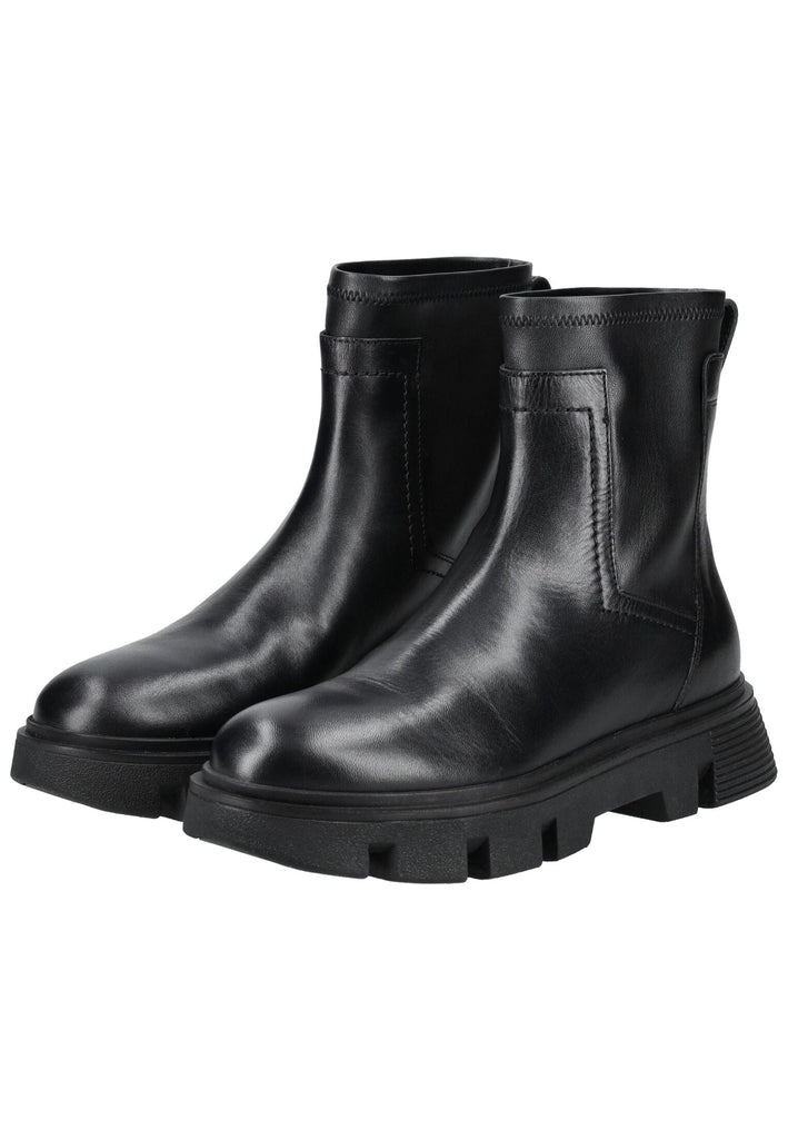 Geox Stiefelette Leder/Synthetik Schwarz - surf4shoes