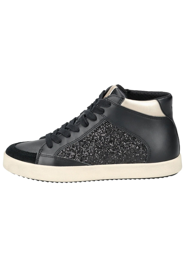 Geox Sneaker Lederimitat/Textil Schwarz - surf4shoes