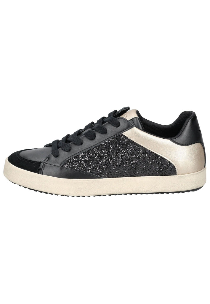 Geox Sneaker Lederimitat/Textil Schwarz - surf4shoes