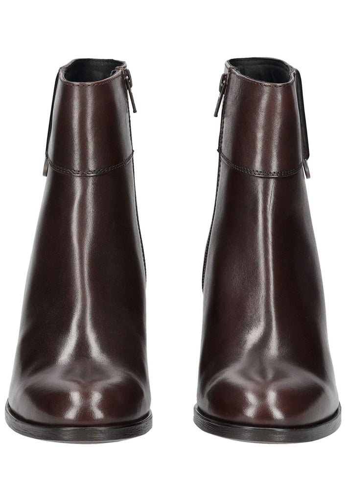 Geox Stiefelette Glattleder Dunkelbraun/Schwarz - surf4shoes