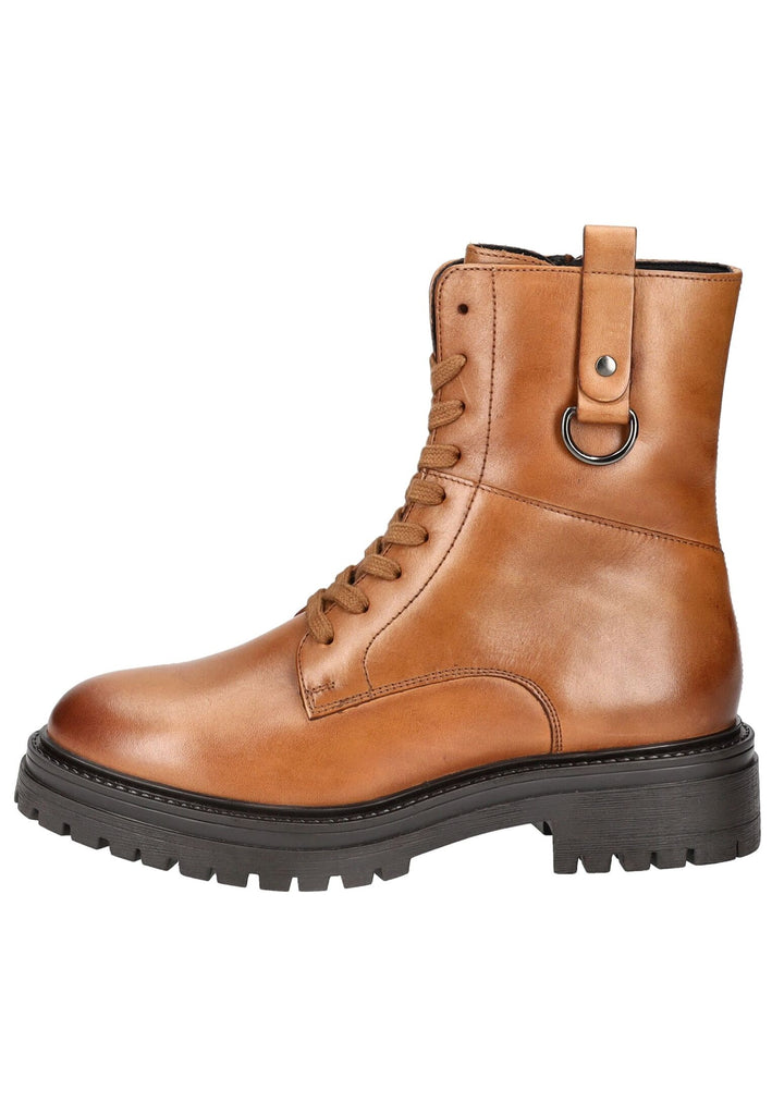 Geox Stiefelette Leder Cognac Warmfutter - surf4shoes