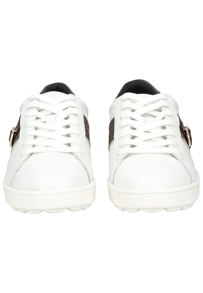 Geox Sneaker Leder/Textil Weiß/Braun - surf4shoes