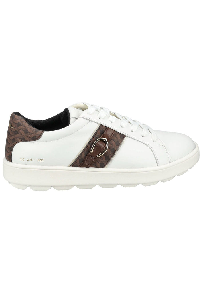 Geox Sneaker Leder/Textil Weiß/Braun - surf4shoes