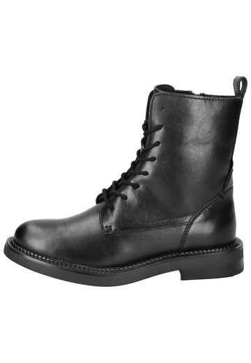 Geox Stiefelette Glattleder Schwarz - surf4shoes