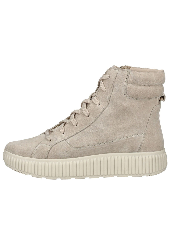 Geox Stiefelette Veloursleder Taupe Warmfutter - surf4shoes