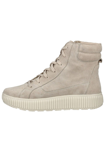 Geox Stiefelette Veloursleder Taupe Warmfutter - surf4shoes