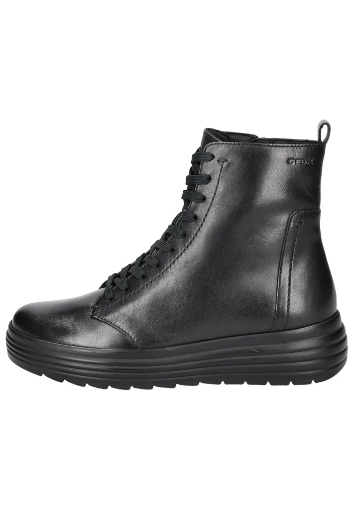 Geox Stiefelette Glattleder Schwarz - surf4shoes
