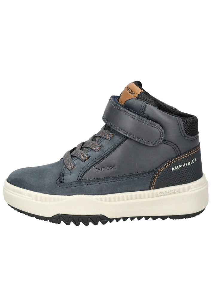Geox Stiefelette Veolurs/Textil/Synthetik Navy/Schwarz Warmfutter - surf4shoes