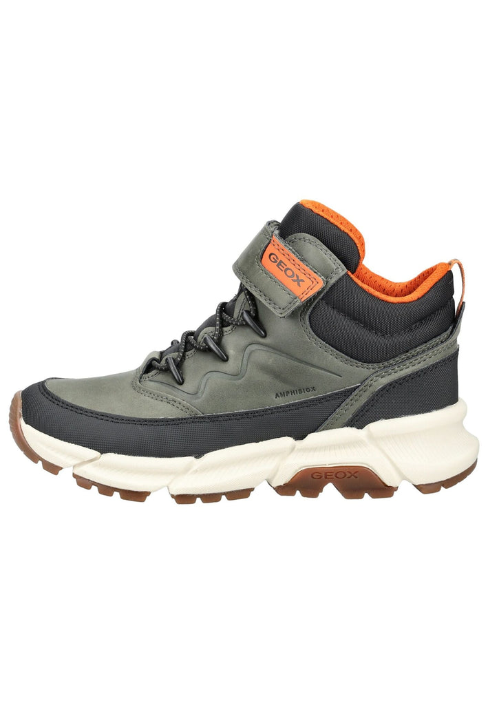 Geox Stiefelette Lederimitat/Textil Military - surf4shoes