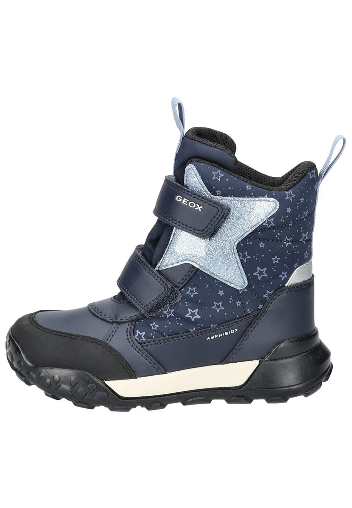 Geox Stiefelette Lederimitat/Textil Navy Warmfutter - surf4shoes