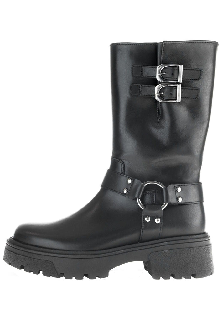 Gabor Stiefel Glattleder Schwarz Warmfutter - surf4shoes