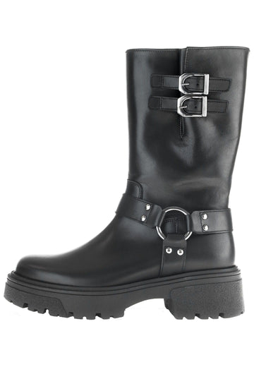 Gabor Stiefel Glattleder Schwarz Warmfutter - surf4shoes