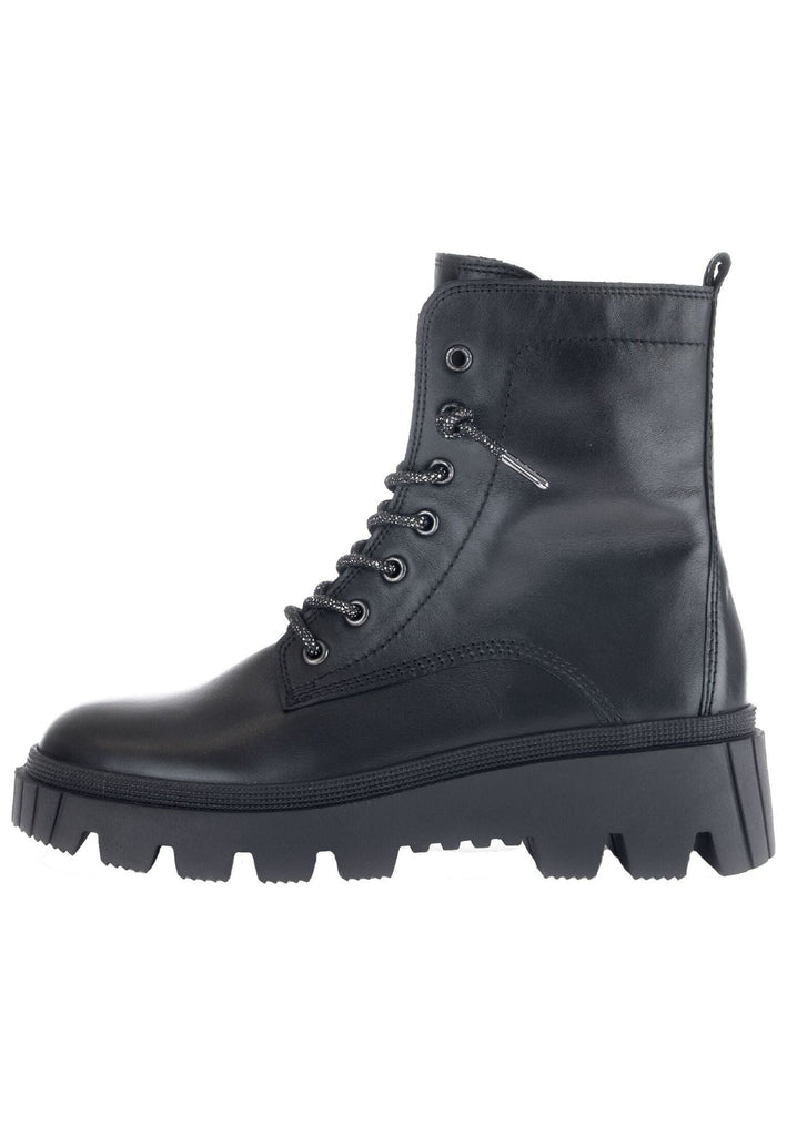 Gabor Stiefelette Glattleder Schwarz Warmfutter - surf4shoes