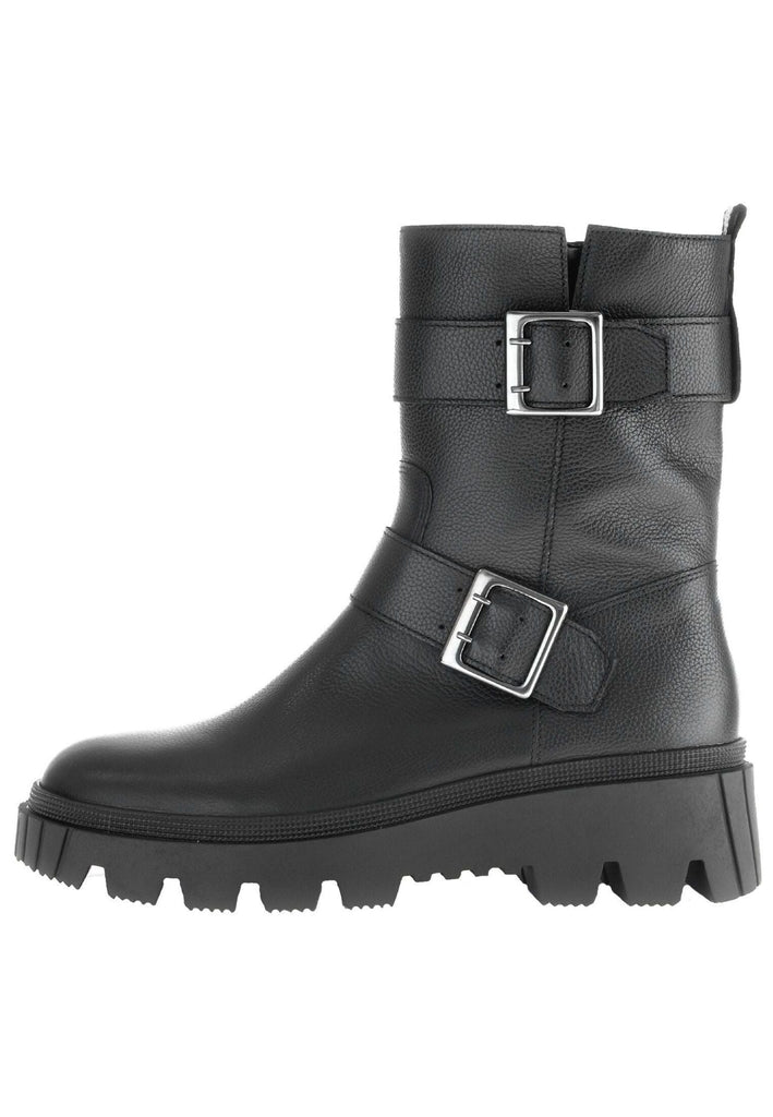 Gabor Stiefelette Leder Schwarz Warmfutter - surf4shoes