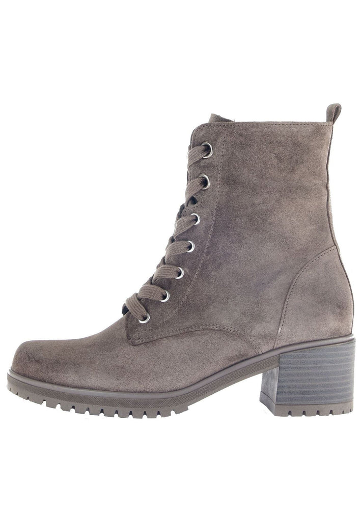 Gabor Stiefelette Veloursleder Braun/Grau Warmfutter - surf4shoes