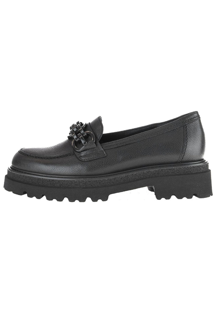 Gabor Slipper Leder Schwarz - surf4shoes
