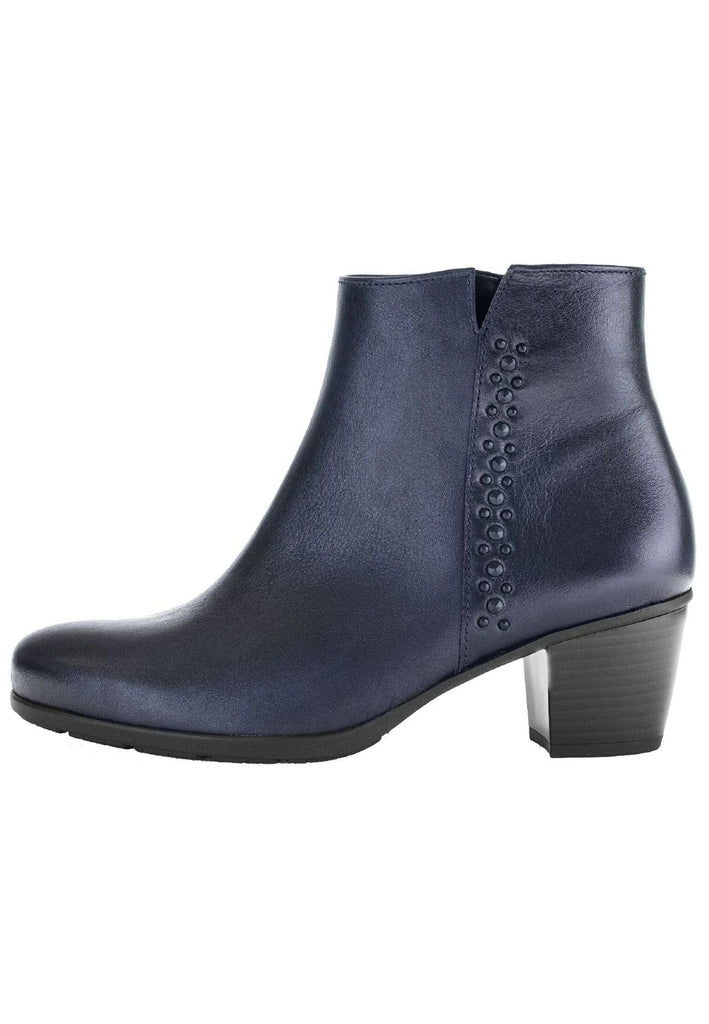 Gabor Stiefelette Leder Nachtblau - surf4shoes