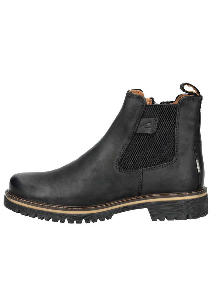 camel active Stiefelette Leder/Textil Schwarz Warmfutter - surf4shoes
