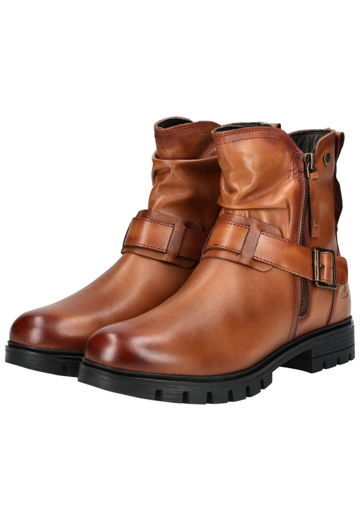 camel active Stiefelette Nappaleder Cognac - surf4shoes