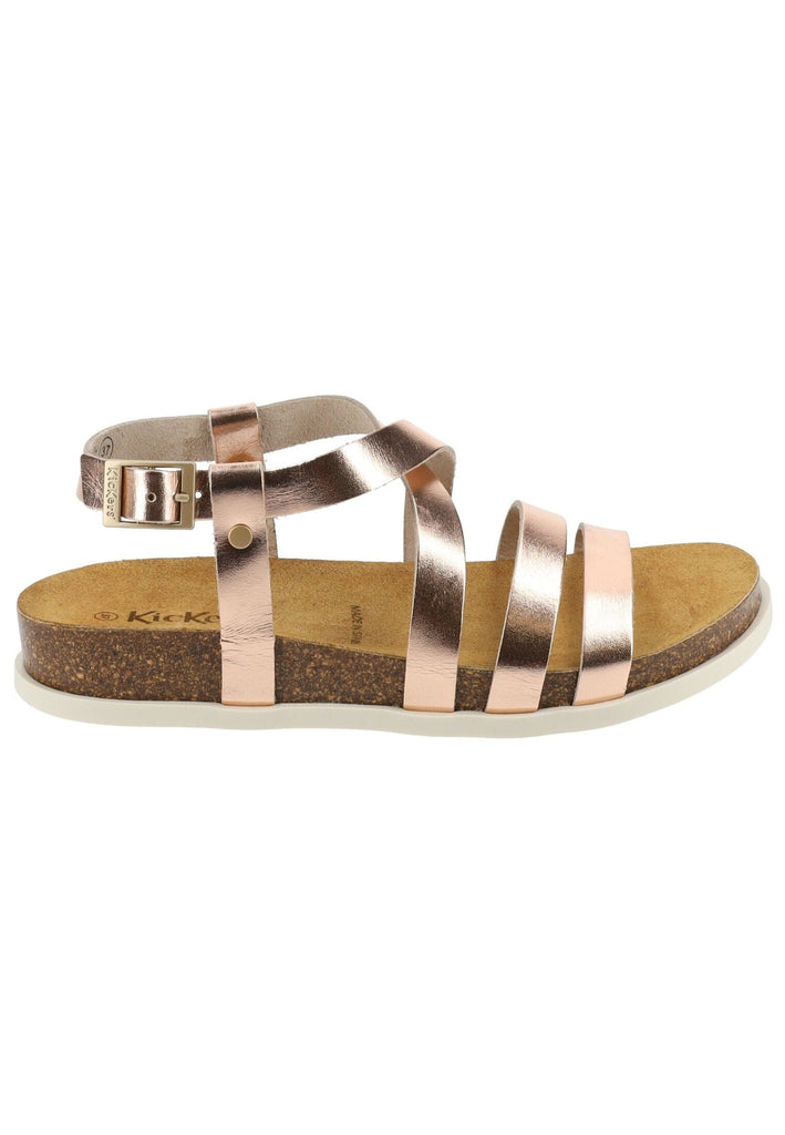 Kickers Sandalen Leder Metallic Rose - surf4shoes
